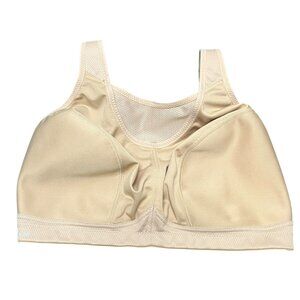 Glamorise 38G Sports Bra Beige Full Figure No Bounce Camisole Wireless‎ 1066